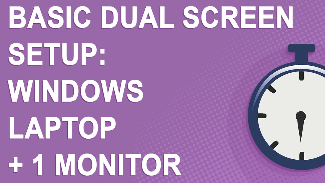 How to set up an external monitor in Windows using an HDMI cable