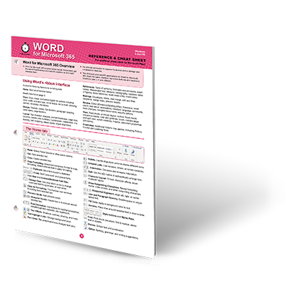 Word for Microsoft 365 Cheat Sheet